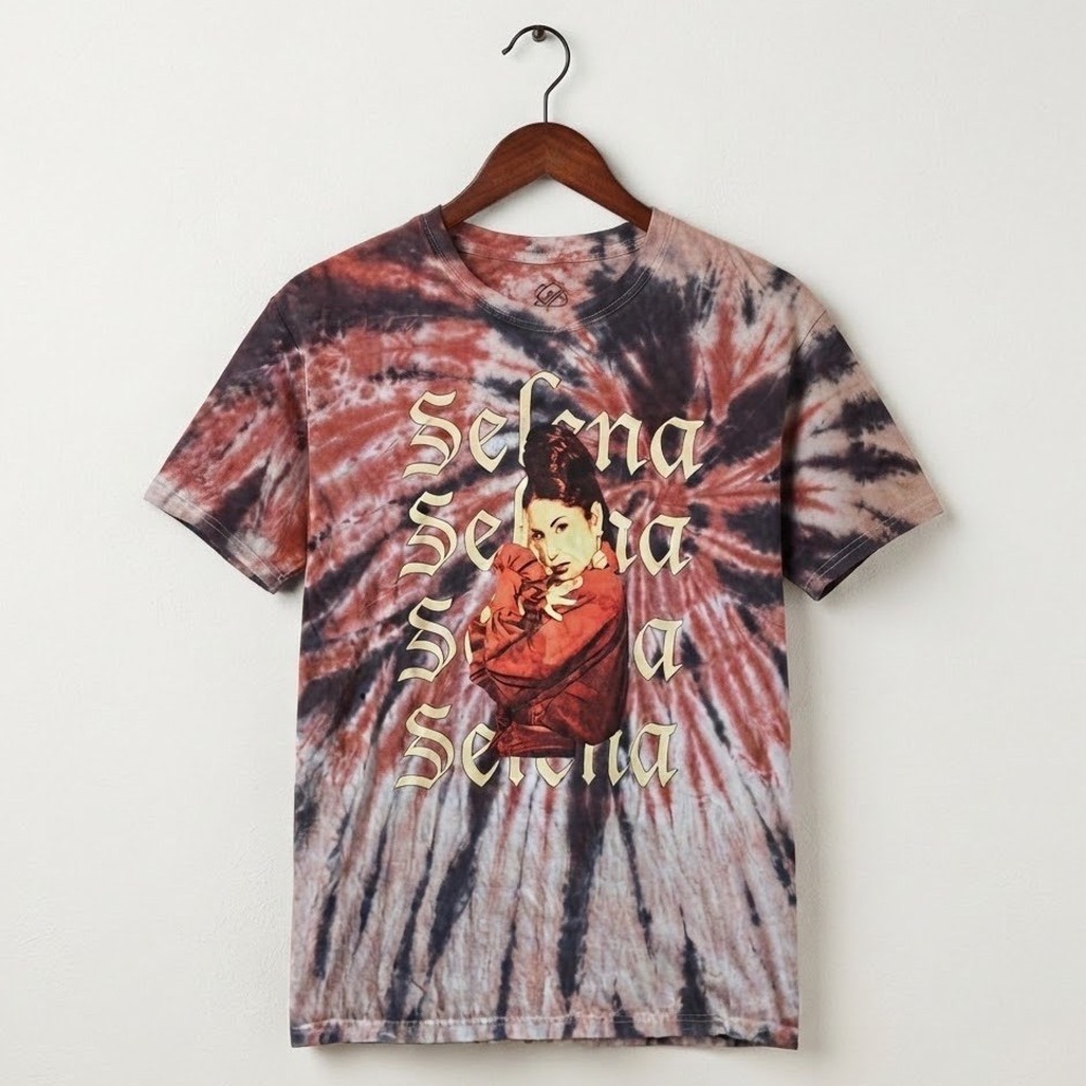 Selena Quintanilla Tie Dye Graphic T-Shirt  Sz L‎ Official Classic Music Latino